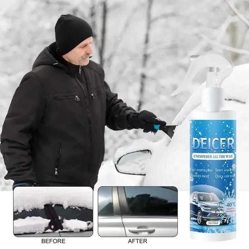 250ml car deicer spray bottle for windscreen frost removal