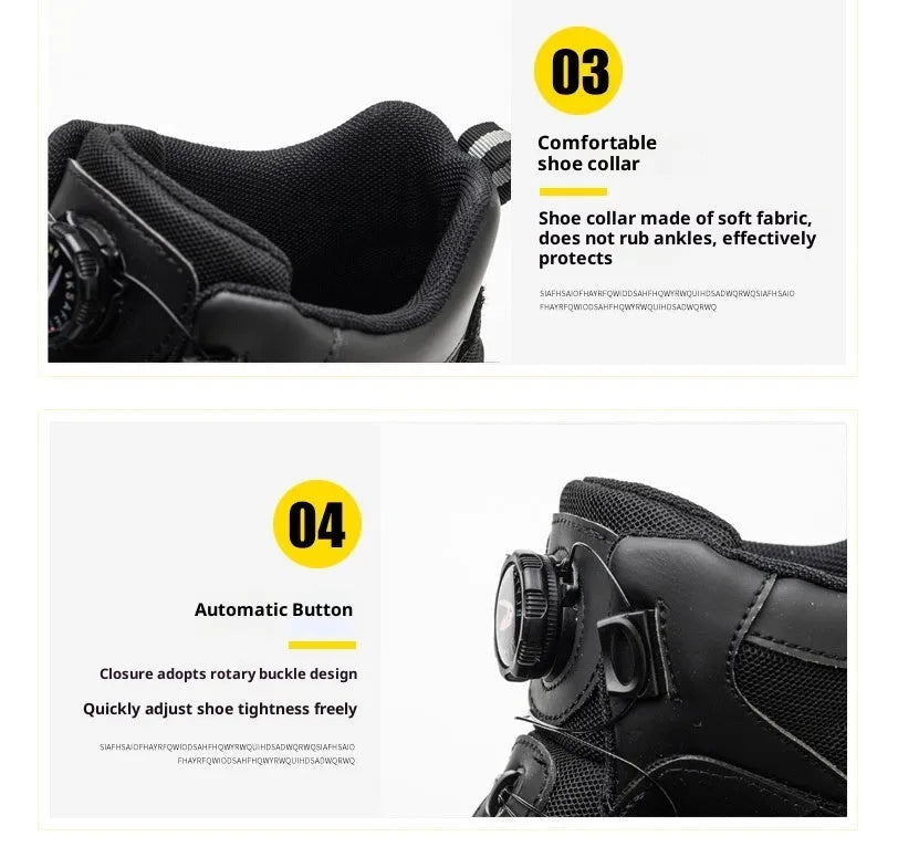 JK7926 black winter steel toe safety boots with high top PVC upper and rubber sole