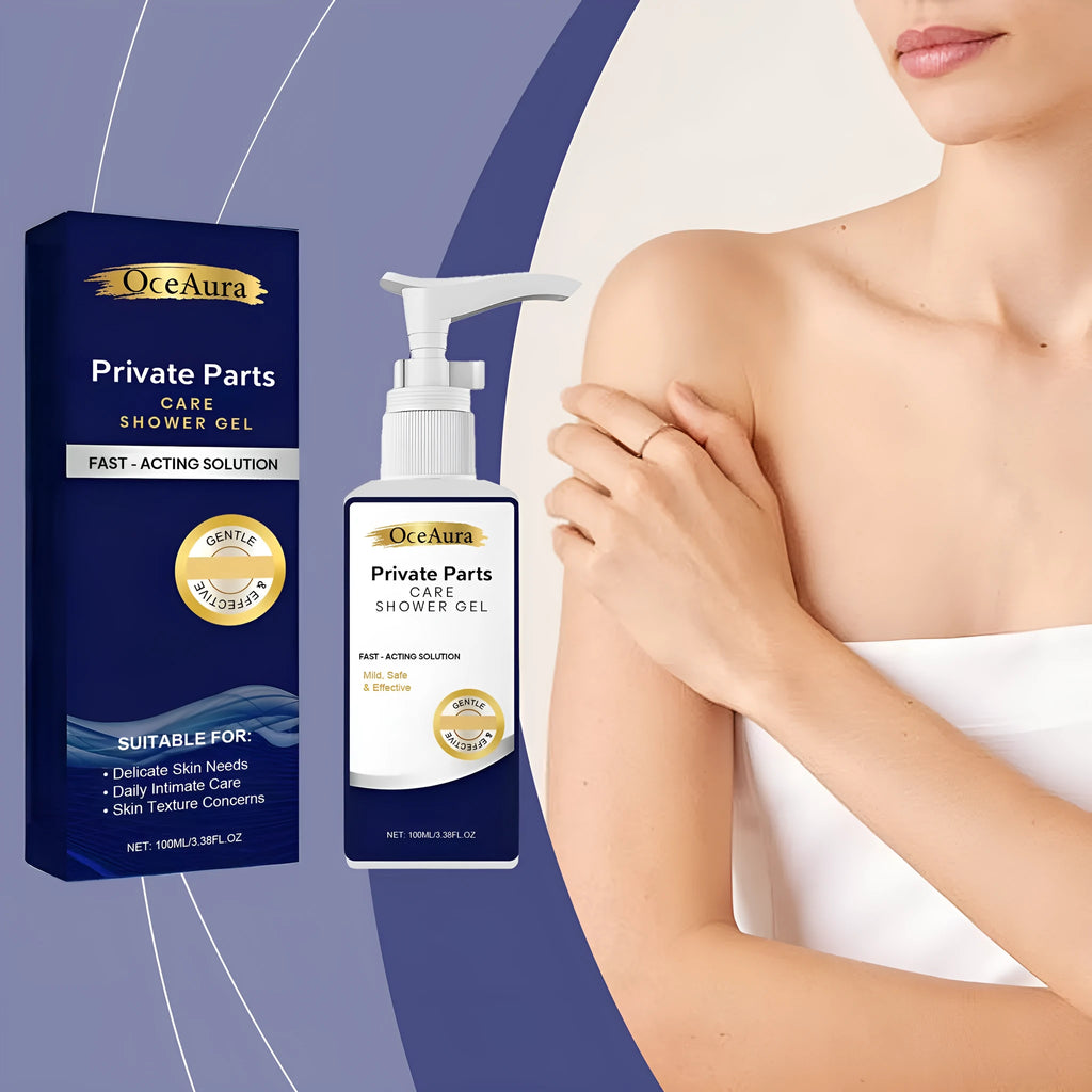 Private Parts Care Shower Gel 100ml bottle with salicylic acid for intimate feminine hygiene