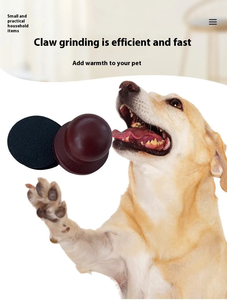 Wooden dog nail grinding board with removable section for easy cleaning, available in four style options.