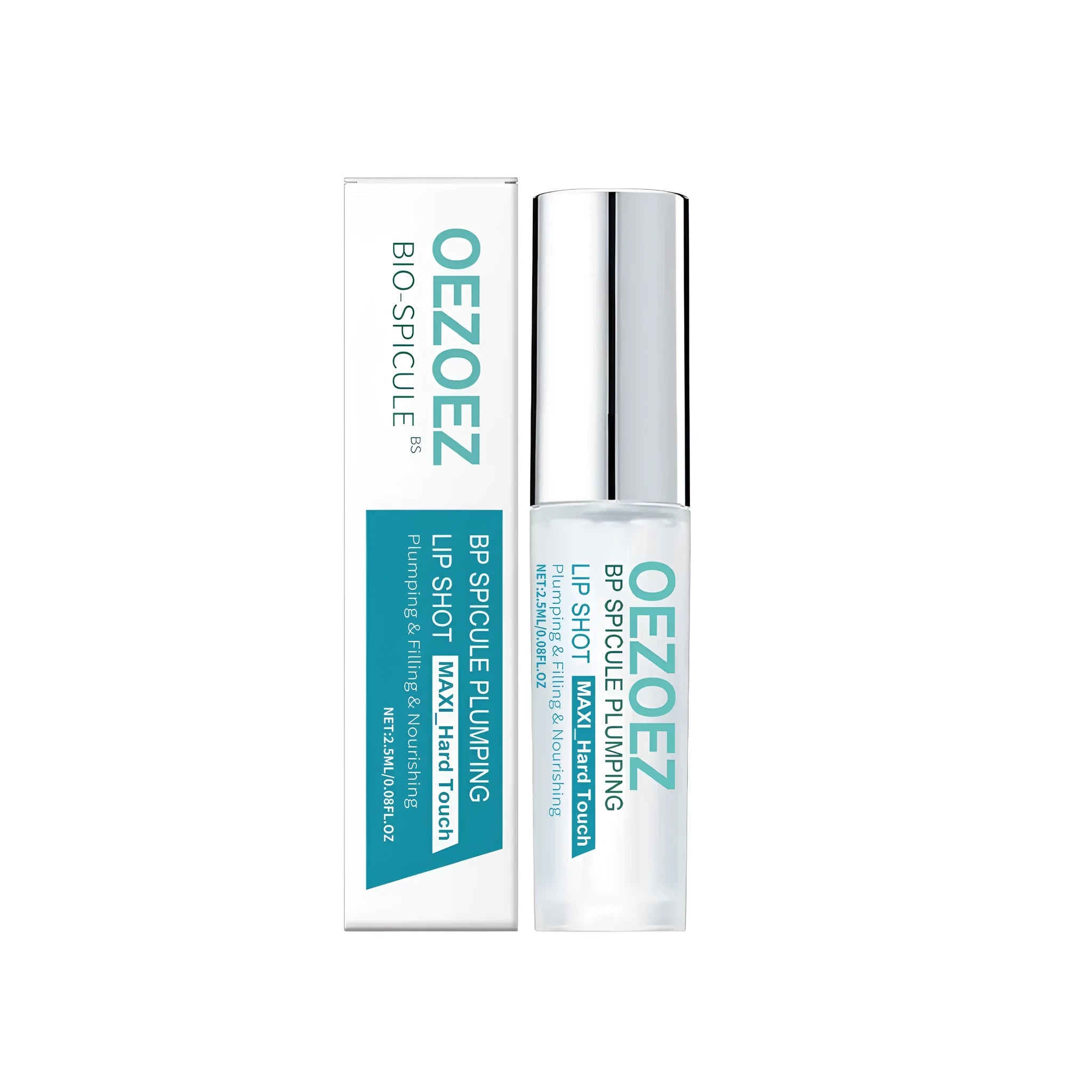 Clear BP Spicule Plumping Lip Oil gloss bottle with 2.5ml capacity.