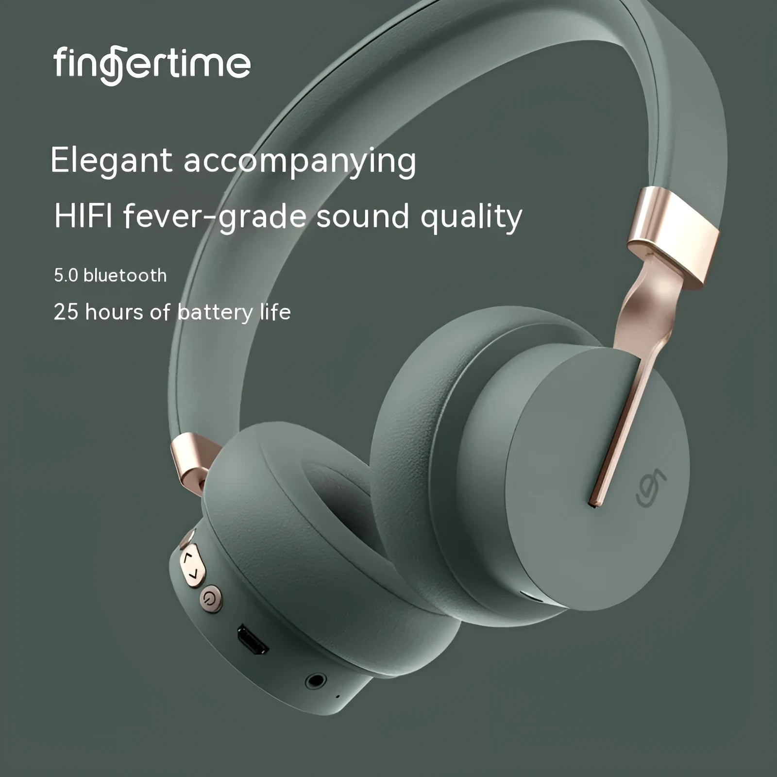 Solid colour Bluetooth headset for phone calls and music in black, blue, green, red, or white options.