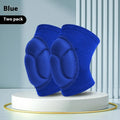 Black free-size kneepad with thick sponge padding for volleyball and dance sports