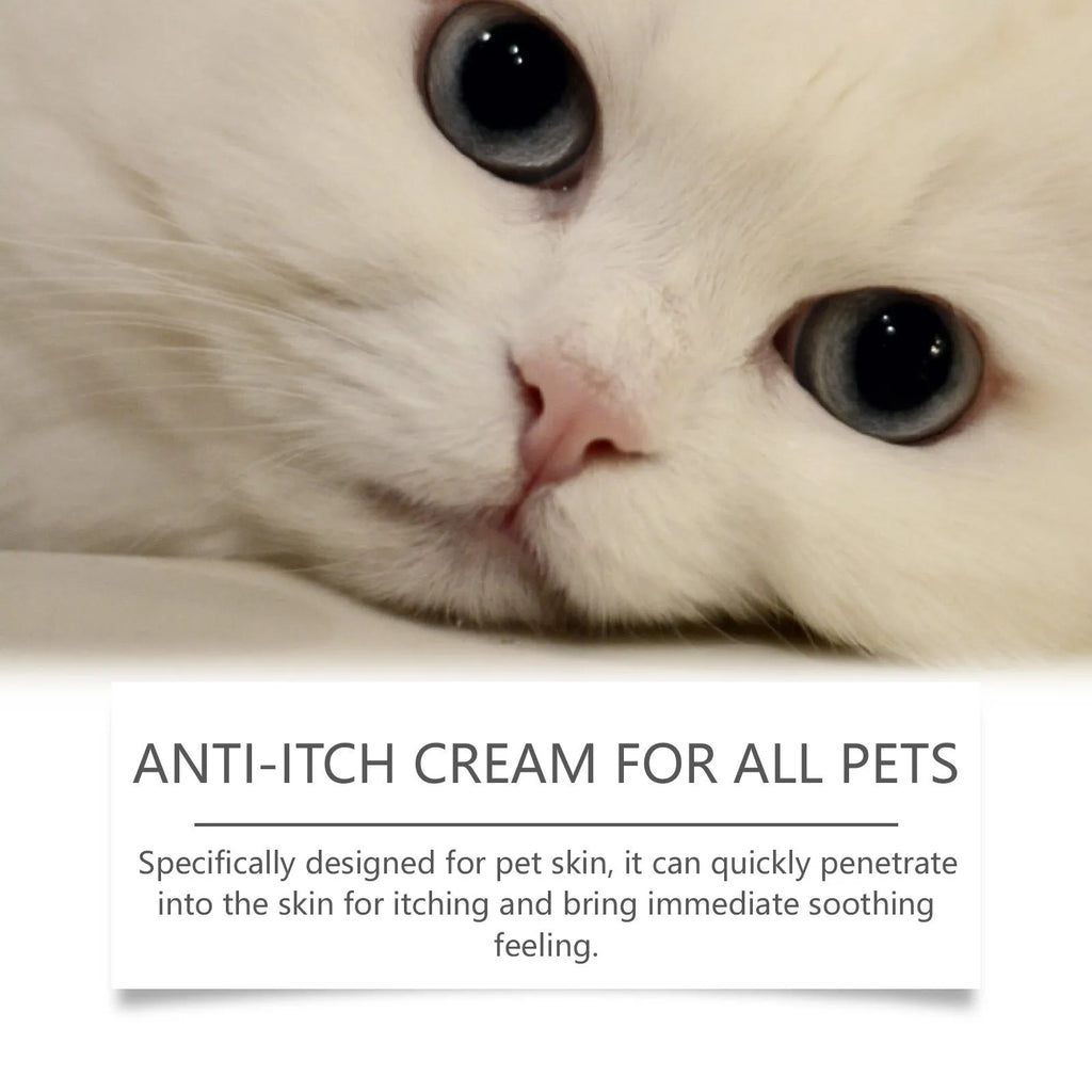A 60g tube of antipruritic cream for cats on a white background, showing the 5.5cm diameter.
