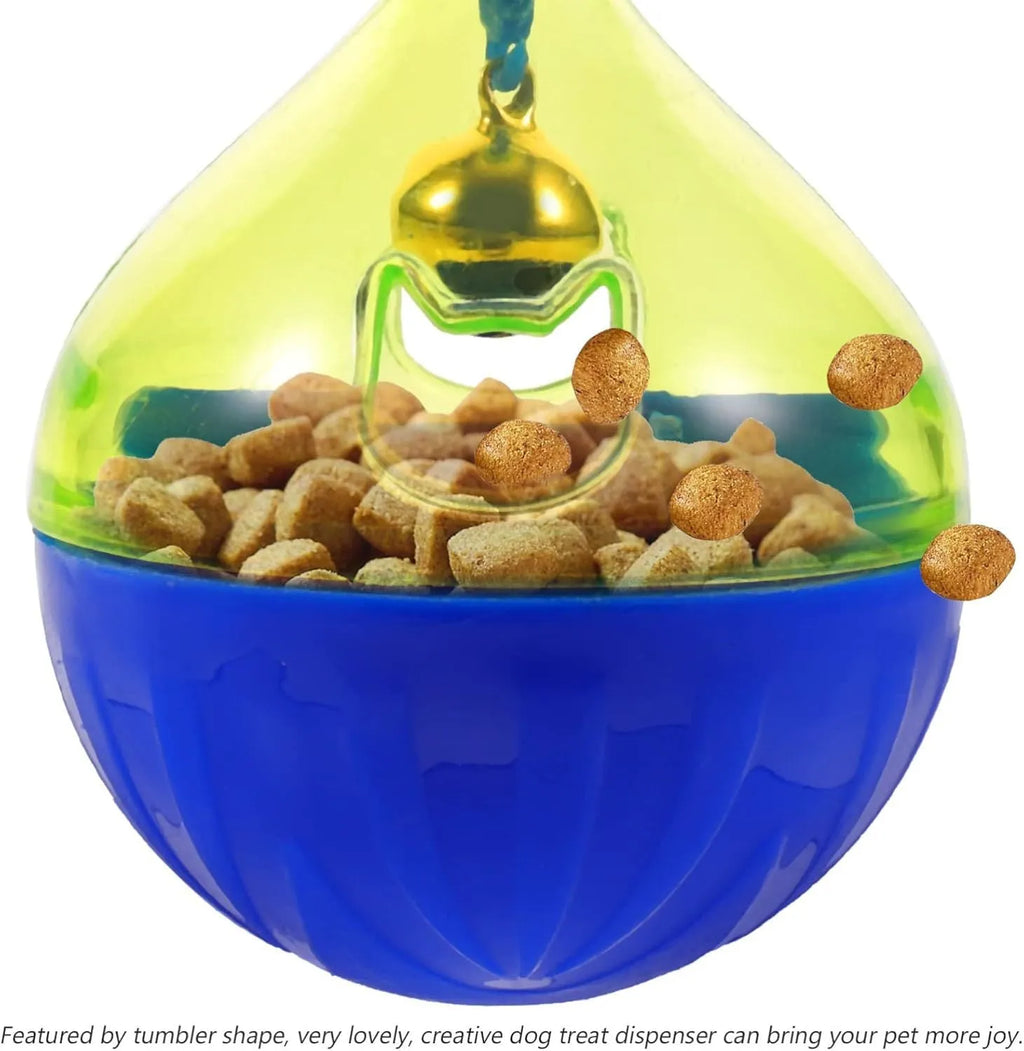 14cm tumbler-shaped pet treat dispenser for dogs and cats with leaker food system
