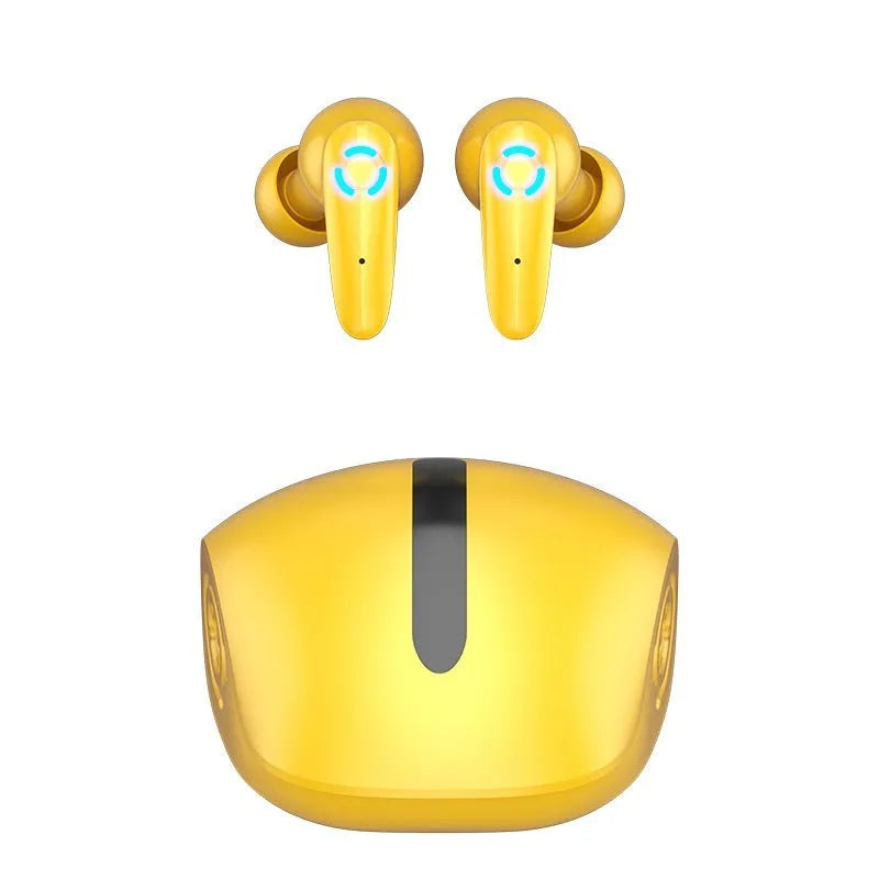TWS wireless gaming headset in black, white, or yellow colours with Bluetooth 5.2 connectivity