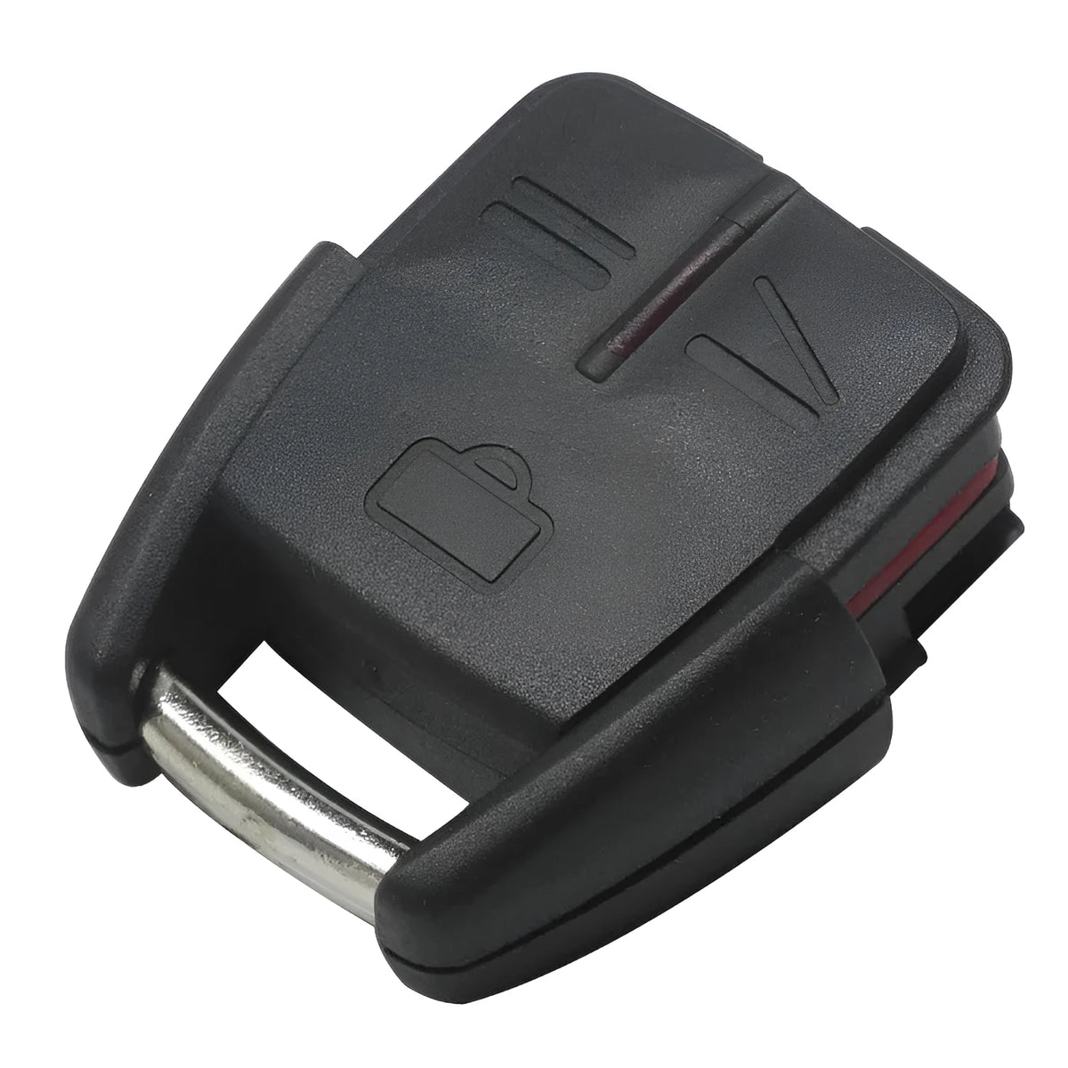 Black plastic Opel three-button remote key shell, 20g replacement casing with three key buttons