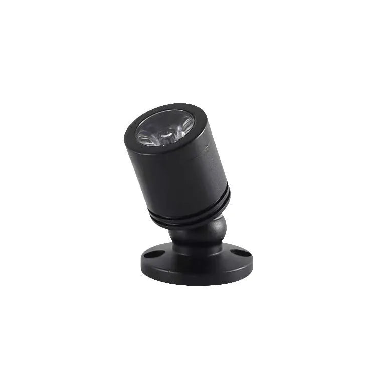 Mini Jewelly surface mounted spotlight in black finish with aluminium housing on ceiling