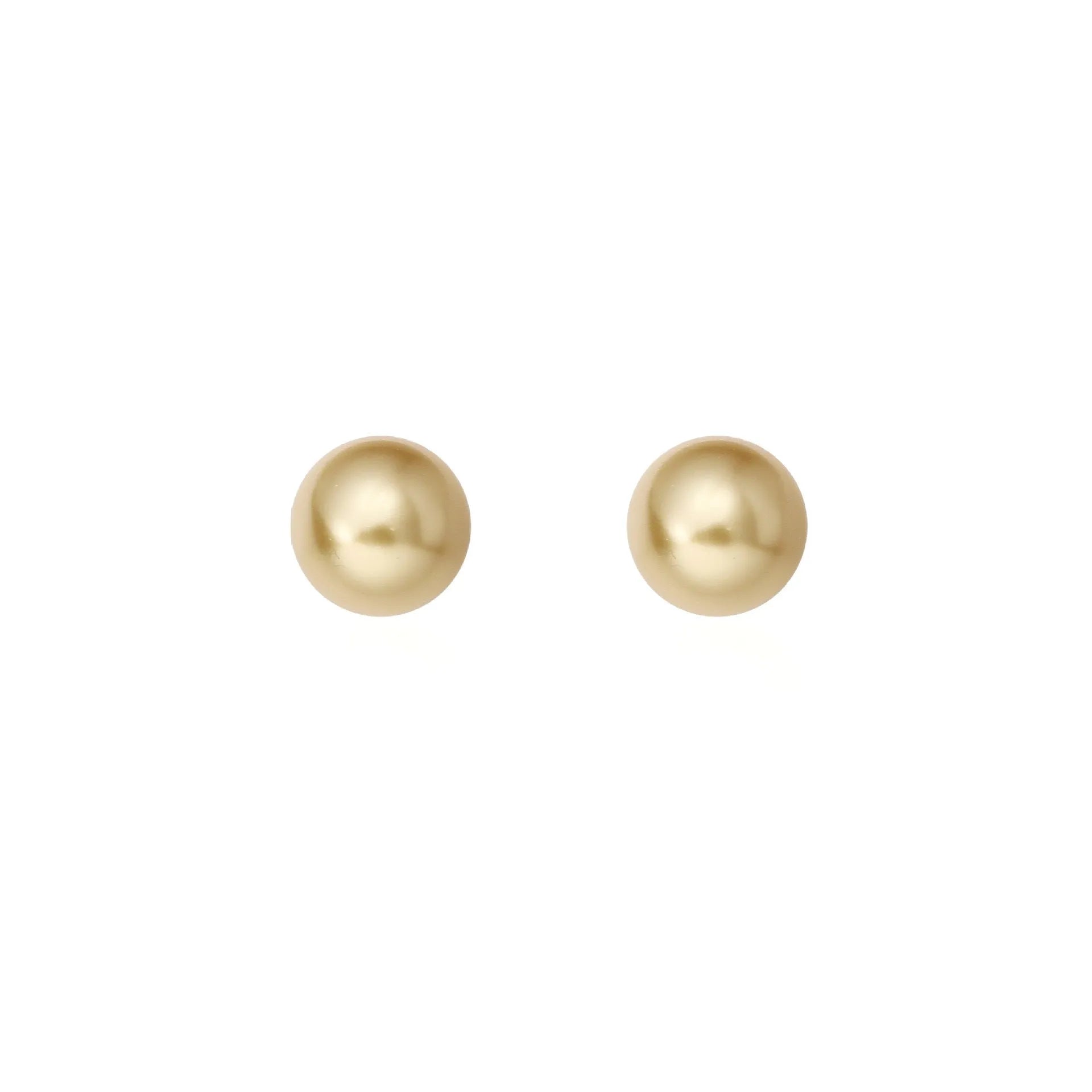 Retro geometric pearl stud earrings for women with an eight-point star design on silver setting.