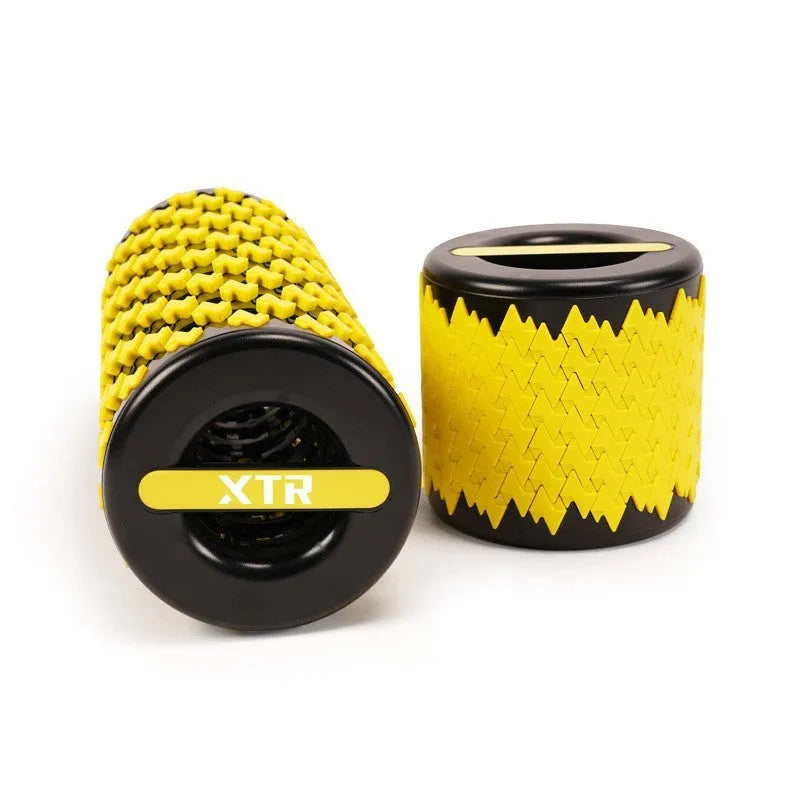 Adjustable telescopic foam roller extended for use in black colour option