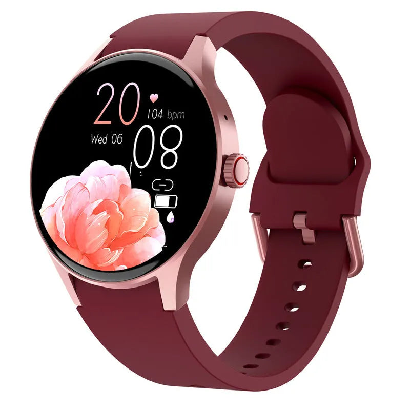 46mm diameter Bluetooth sport watch with 1.43-inch round screen showing display interface