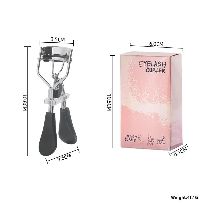 A4 manual eyelash curler with ribbon comb in choice of six colours including black, pink and purple