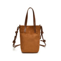 Women's PU crossbody bag in leopard print brown with square vertical shape and 166cm shoulder strap