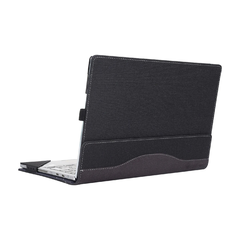 Black Chinese style imitation leather laptop protective sleeve for Microsoft Laptop6