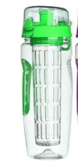 32oz Tritan fruit infuser water bottle with fruit cup and leakproof design