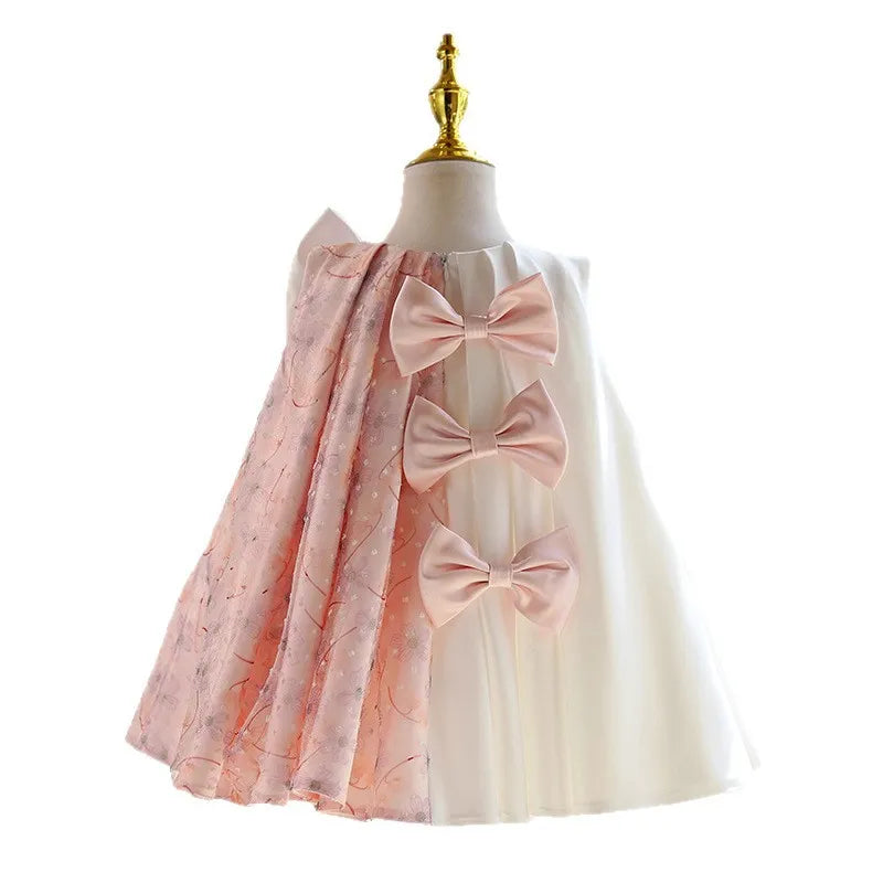 Multicolor children's polyester princess dress in Western style for girls aged 2 to 12 years