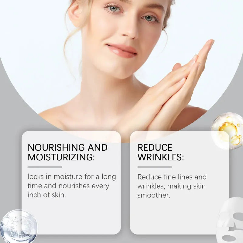 Bio Collagen True Deep Collagen overnight moisturizing anti-aging sheet mask with hyaluronic acid and Vitamin E