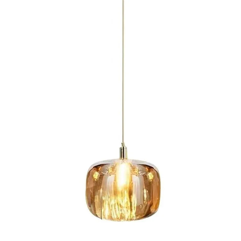 Postmodern crystal chandelier with clear warm light, suitable for corridor or bedroom, 220V