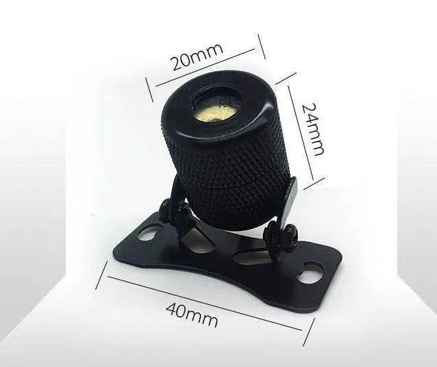 Universal vehicle laser fog lamp with aluminium housing for anti-collision warning.