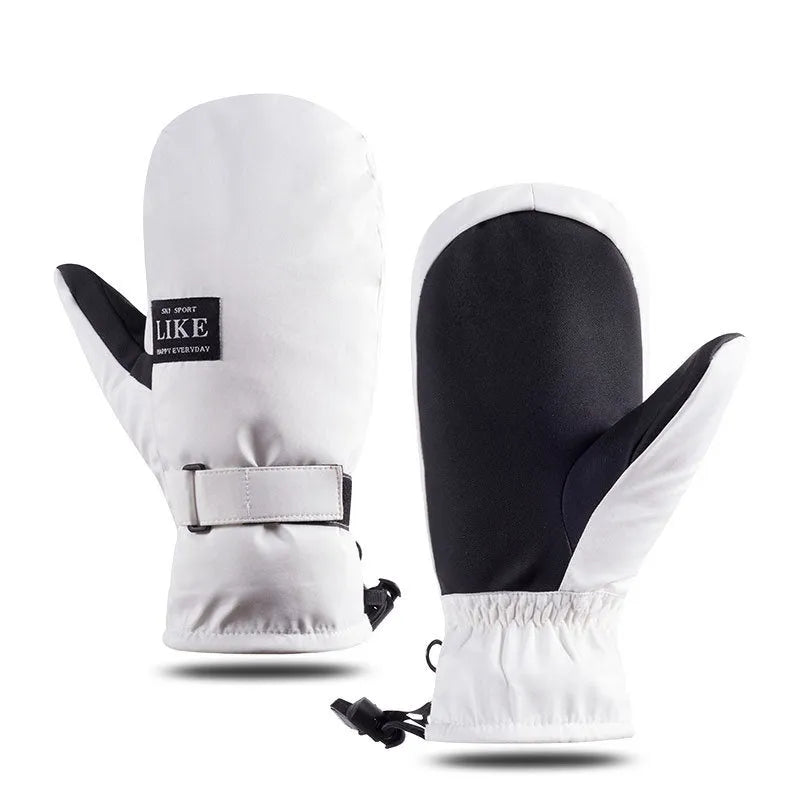 Black thermal cycling gloves with touch screen fingertips for cold weather bicycle riding