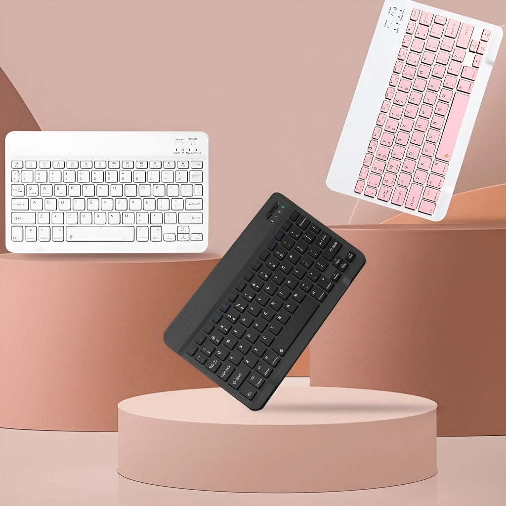 10-inch Bluetooth keyboard and wireless mouse set in selected colour with TY-C interface and USB linker
