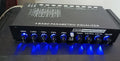 Car audio EQ equaliser unit with front panel controls for frequency and subwoofer volume adjustment