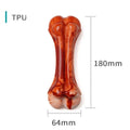 TPU nylon dog molar stick chew toy in leg bone shape for aggressive chewers