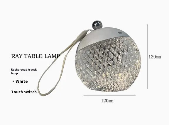 Modern minimalist portable table lamp with touch dimmable control in five colour options
