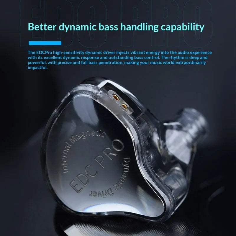 Bass-heavy wired in-ear headphones with 3.5mm plug, 0.78mm pin, and plastic minimalist housing
