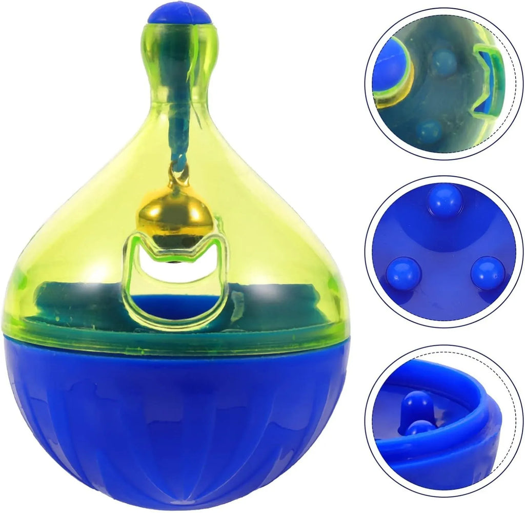 14cm tumbler-shaped pet treat dispenser for dogs and cats with leaker food system