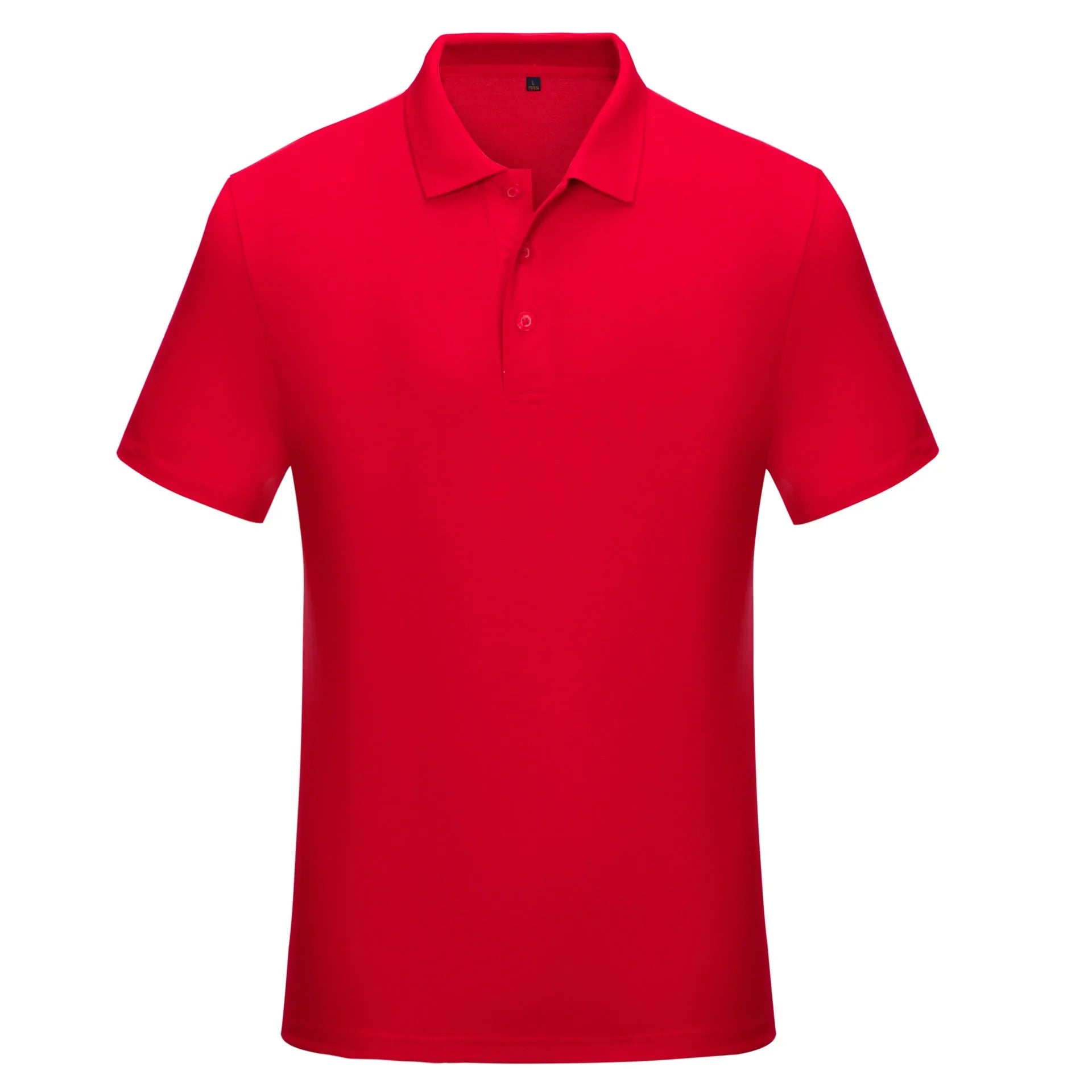 Solid colour cotton short sleeve polo shirt for office uniform, available in multiple colours