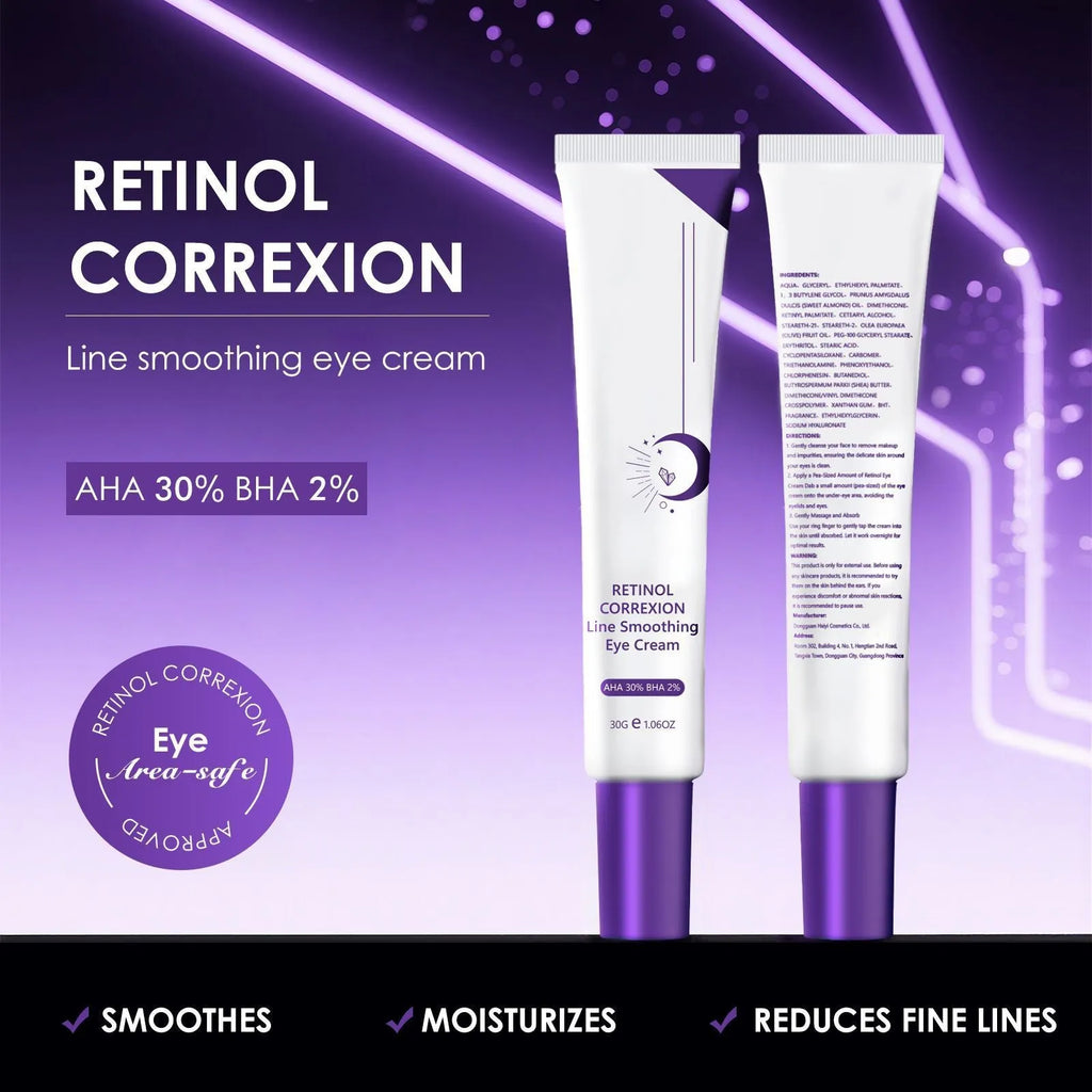 30g retinol eye cream tube for universal eye area care