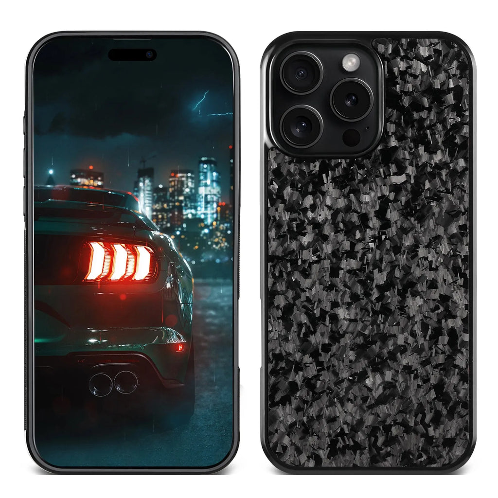 Small grain phone case for iPhone 17 in blue, showing textured back and camera cutout