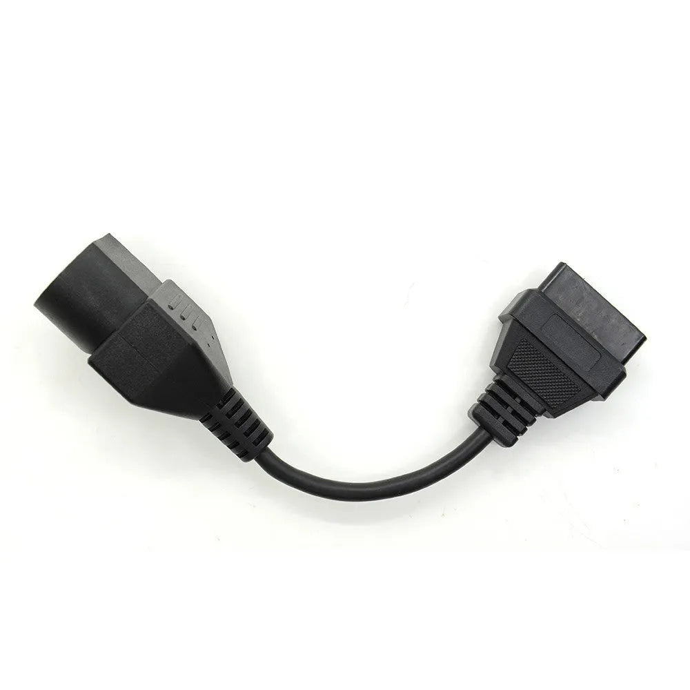 Mazda Toyota 17-pin diagnostic cable with 16-pin OBDII connector, black PVC, 100g.