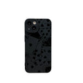 Black silicone phone case with playing cards design frosted soft shell for iPhone models including 15 Pro Max and 14 Pro