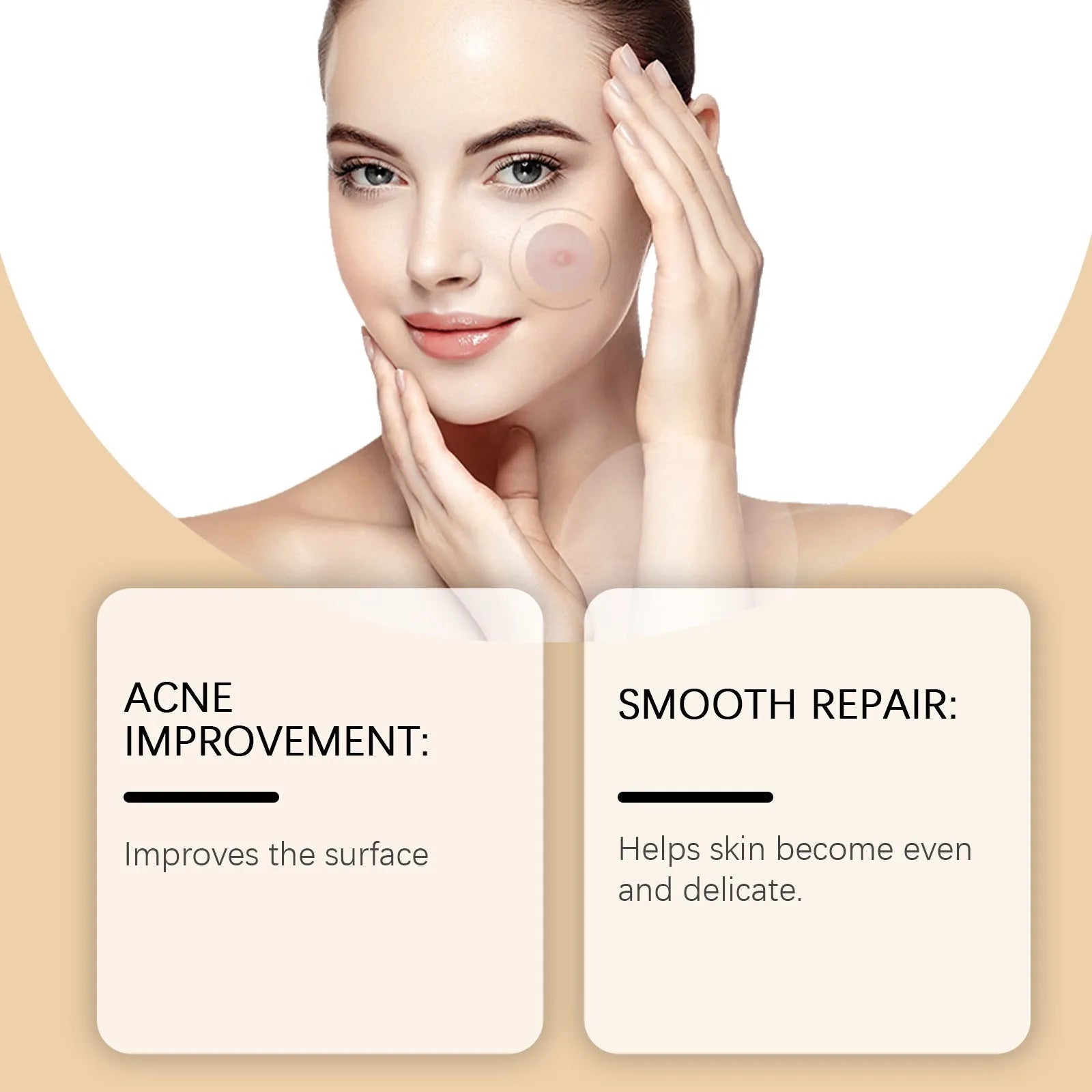 Acne patches pack containing 8 treatment patches with tea tree oil and centella extract