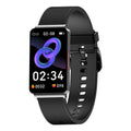 Blood Glucose EP08 Smart Bracelet in black on wrist showing touch screen display