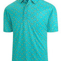Men's 3D printing short sleeve t-shirt with Japanese retro zipper decoration on mesh fabric