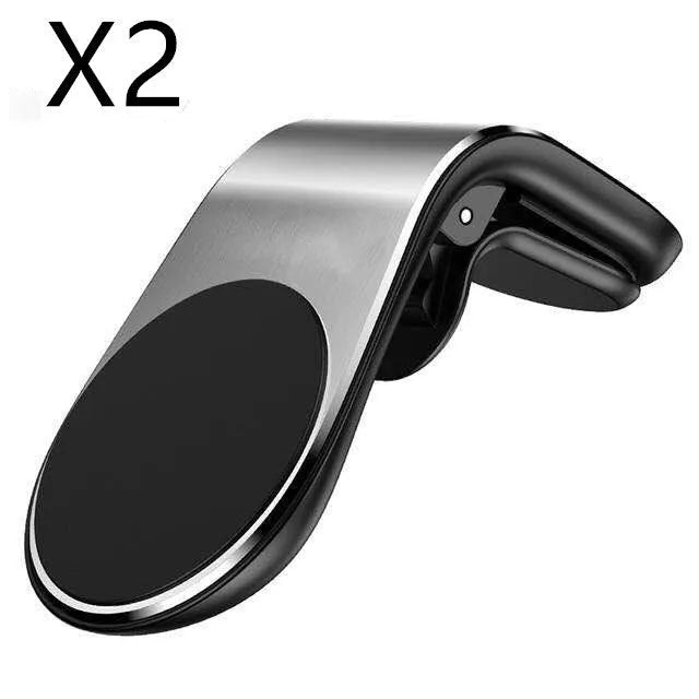 Adjustable car mounting bracket in black, gold or silver for dashboard, windscreen or air vent attachment