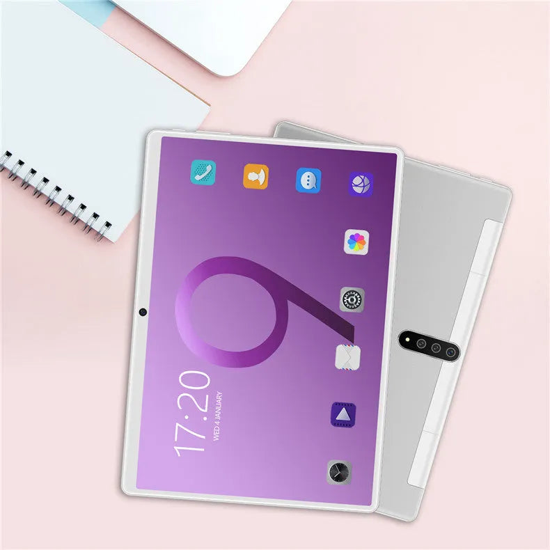 Black Android 10.1 inch 3G calling tablet PC with detachable keyboard