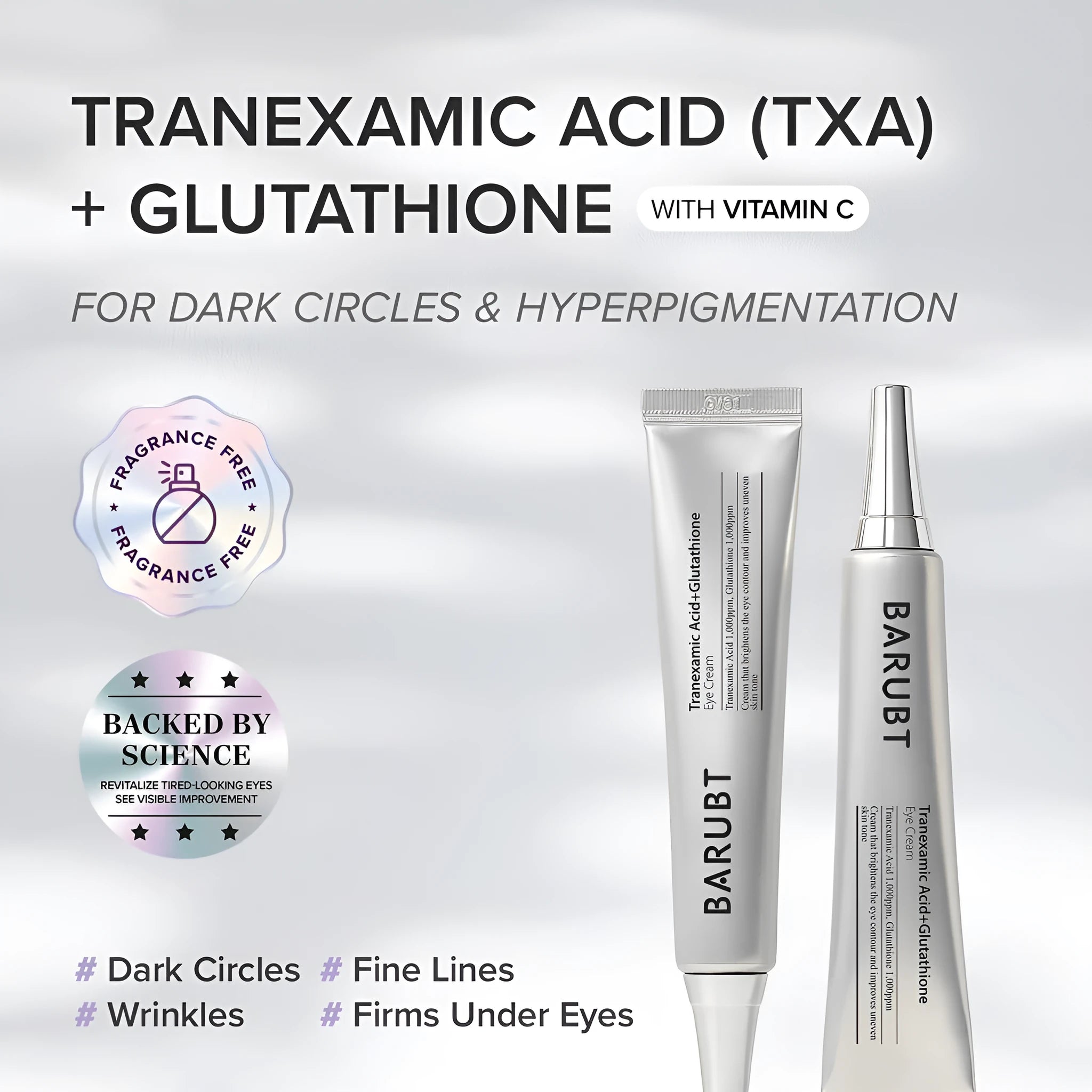 Moisturising and blackening eye neck cream 30ml standard specifications for dark circles