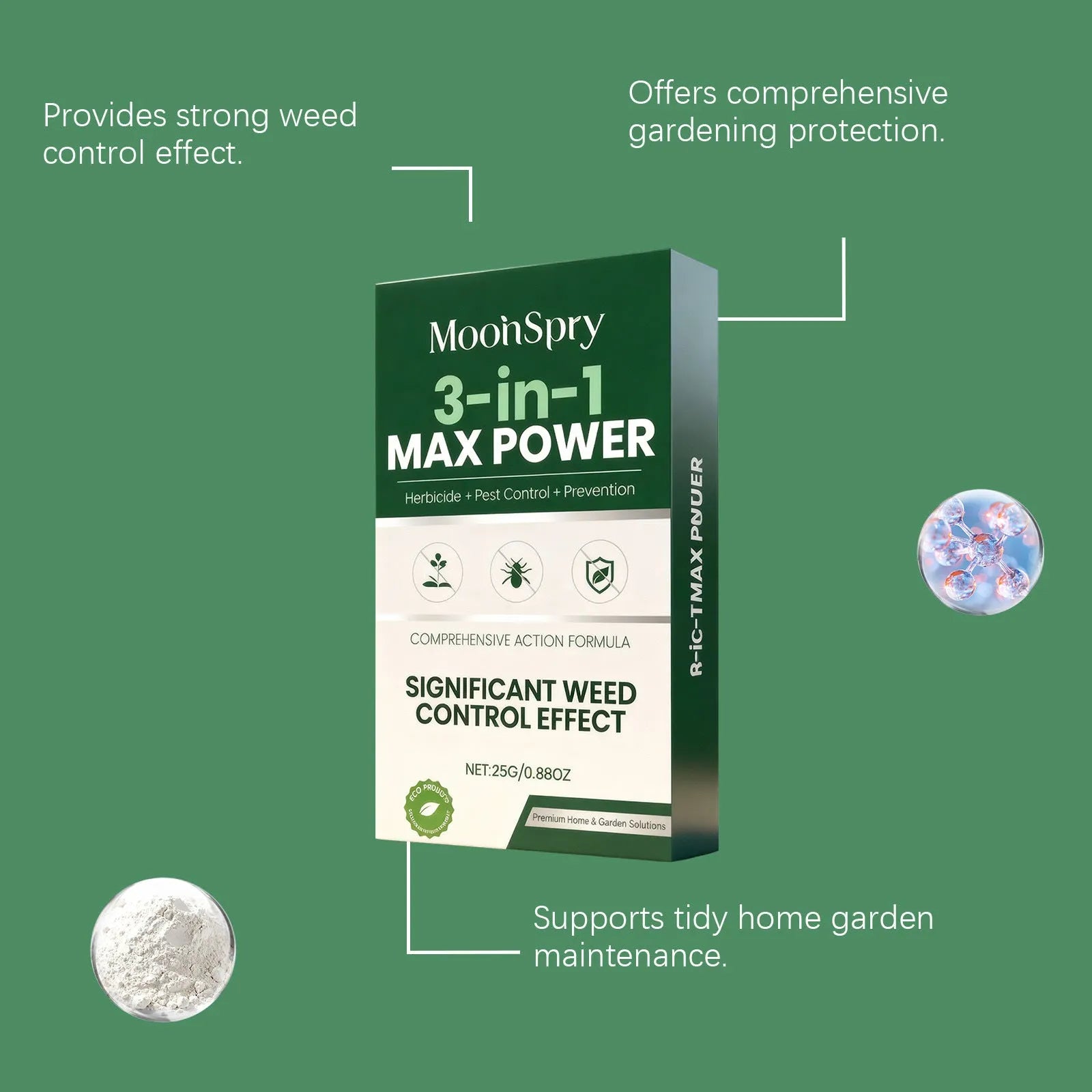 3-In-1 Max Power Herbicide 25g pack with Hexazinone ingredients