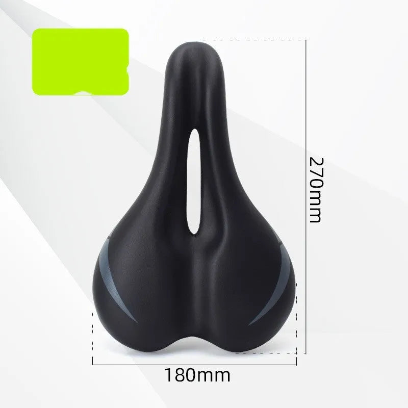 Bicycle seat cushion made from PU leather in colour 3147 hollow cushion, shown with dimensions 270mm by 180mm.