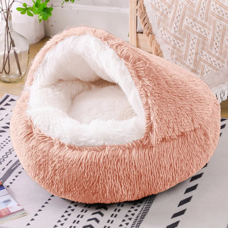 Semi-surrounded waterproof cloth dog kennel in a gradient colour, shown in a 50cm size.