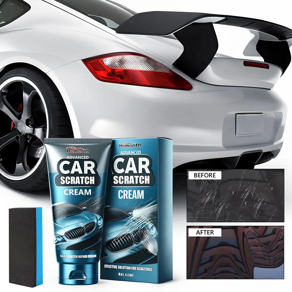 60ml car scratch repair cream tube with sponge for automotive paint polishing