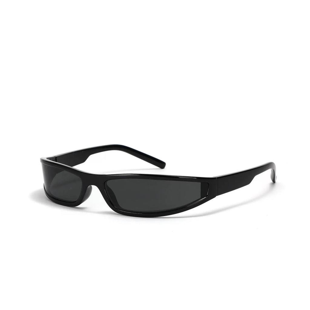 Future style narrow frame sunglasses for women in Mercury colour options including bright black and grey