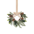 Handmade plastic bowknot ribbon Christmas garland in American style, available in camel heart colour