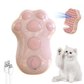 Self-cleaning cat steam brush with blue light and silicone bristles for pet grooming