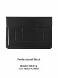 13.3 inch laptop bracket bag with integrated dual-angle stand in black and brown colour options