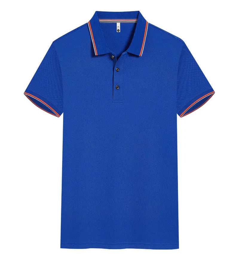 Slim fit short sleeve cotton blend shirt shown in multiple colour options on a size chart.